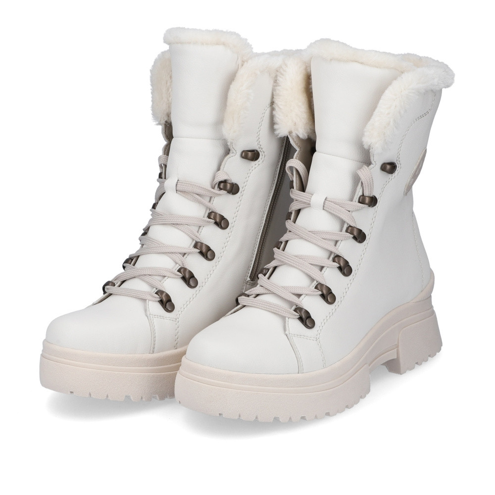 detail Dámská kotníková obuv RIEKER REVOLUTION W0372-80 bílá W3