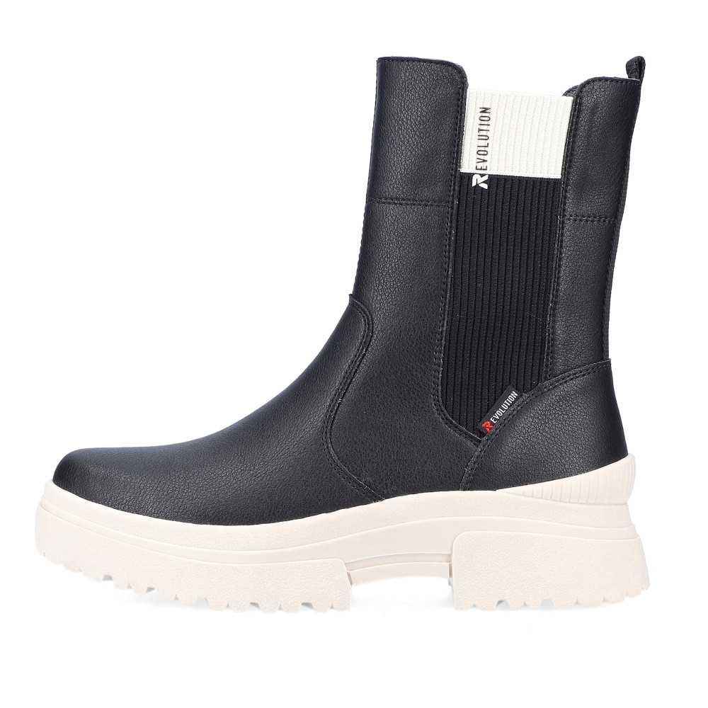 detail Dámská kotníková obuv RIEKER REVOLUTION W0380-00 černá W3