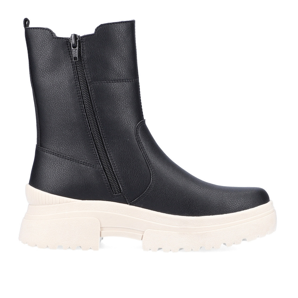 detail Dámská kotníková obuv RIEKER REVOLUTION W0380-00 černá W3