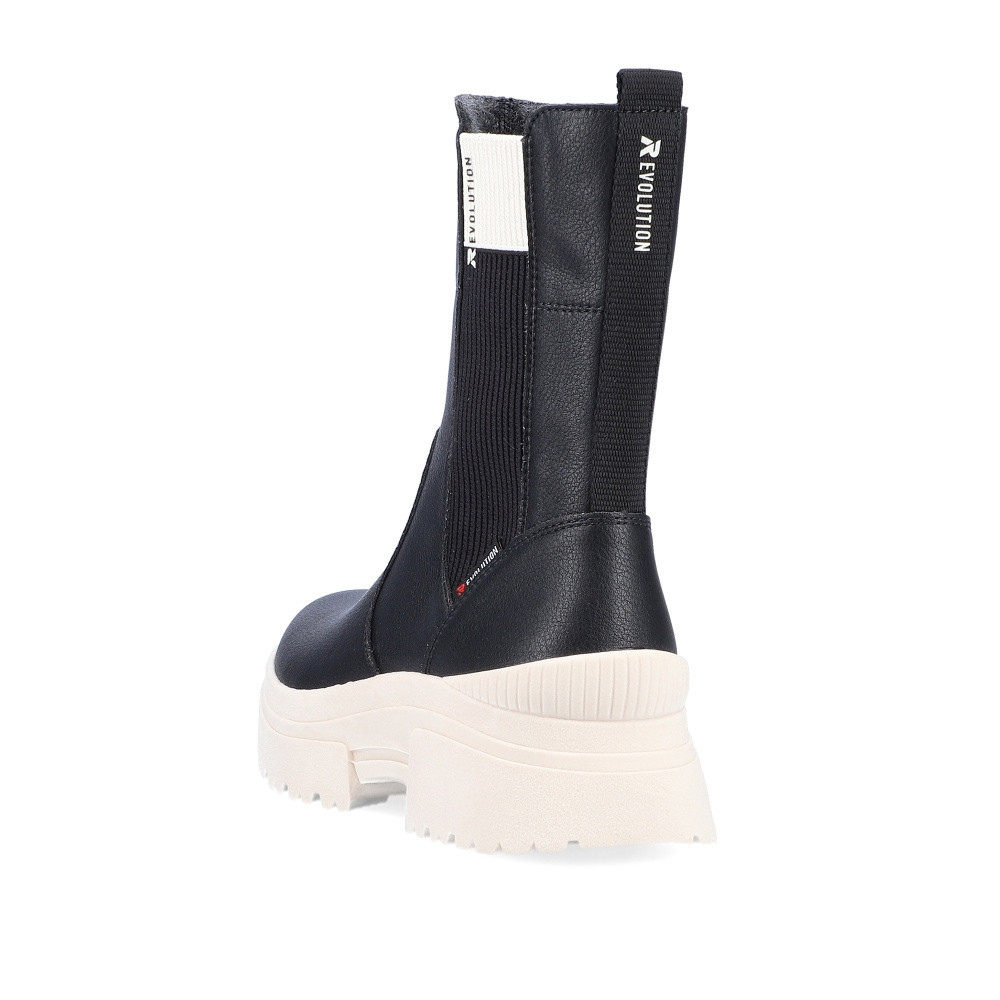 detail Dámská kotníková obuv RIEKER REVOLUTION W0380-00 černá W3