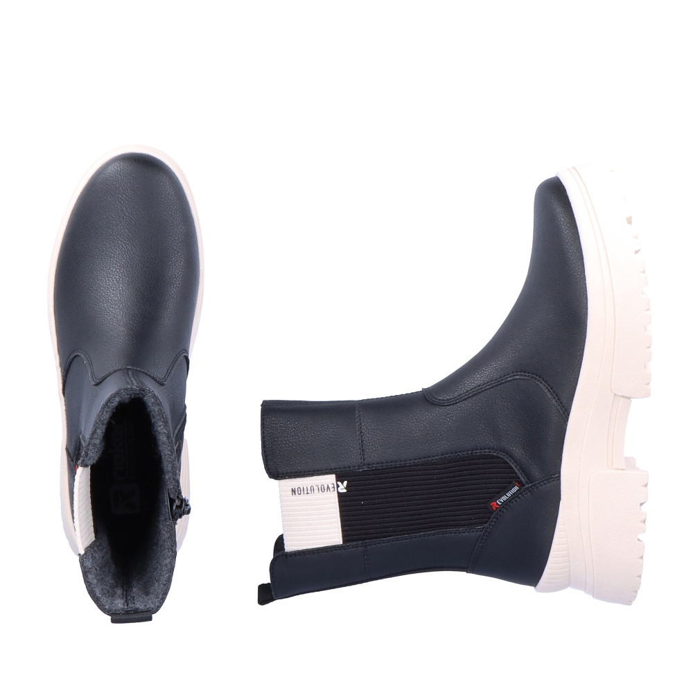 detail Dámská kotníková obuv RIEKER REVOLUTION W0380-00 černá W3