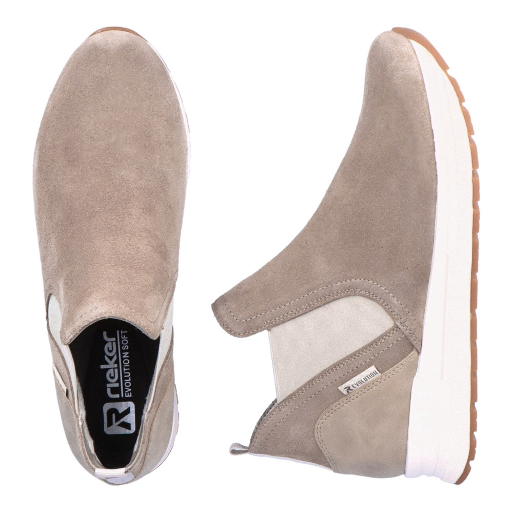 detail Dámska členková obuv RIEKER REVOLUTION 40860-64 béžová W2