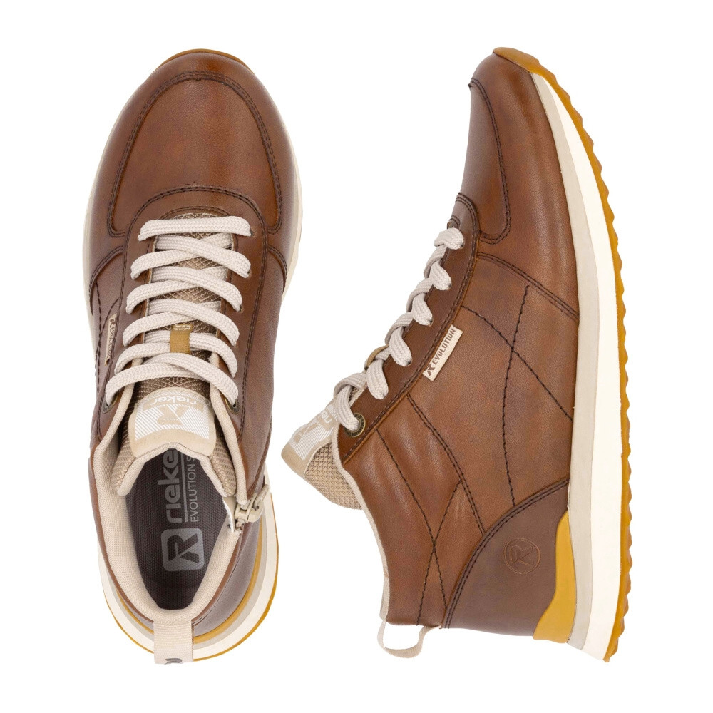 detail Dámská kotníková obuv RIEKER REVOLUTION 42570-22 hnědá W4