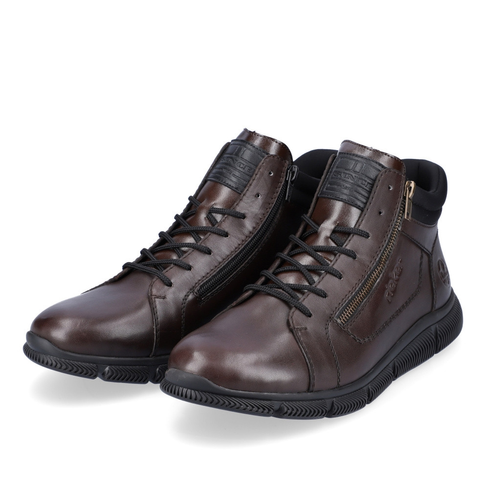 detail Pánská kotníková obuv RIEKER B0411-25 hnědá W2