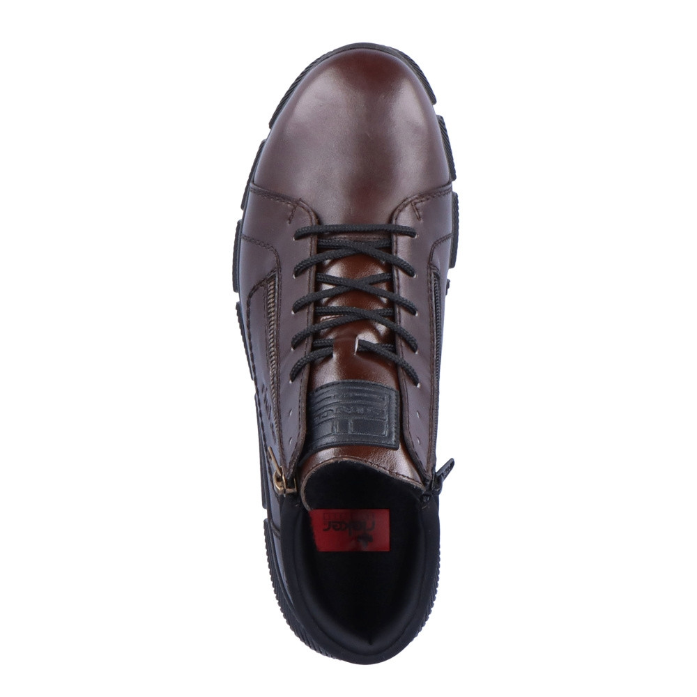 detail Pánská kotníková obuv RIEKER B0411-25 hnědá W2