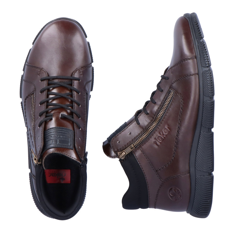 detail Pánská kotníková obuv RIEKER B0411-25 hnědá W2