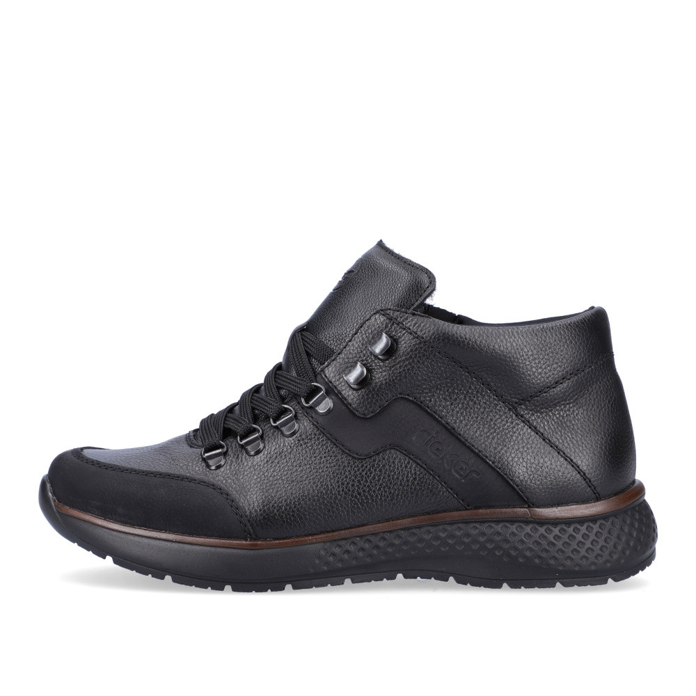 detail Pánska členková obuv RIEKER B7619-00 čierna W2