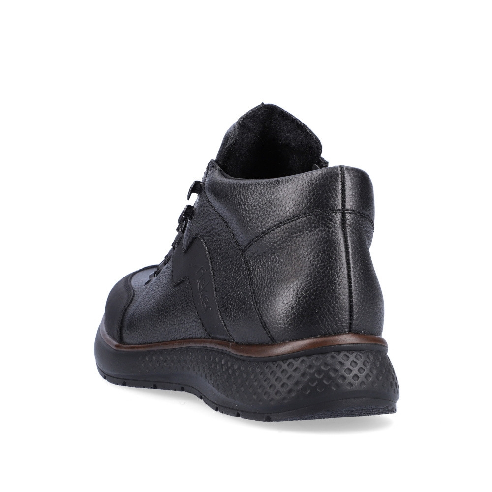 detail Pánska členková obuv RIEKER B7619-00 čierna W2