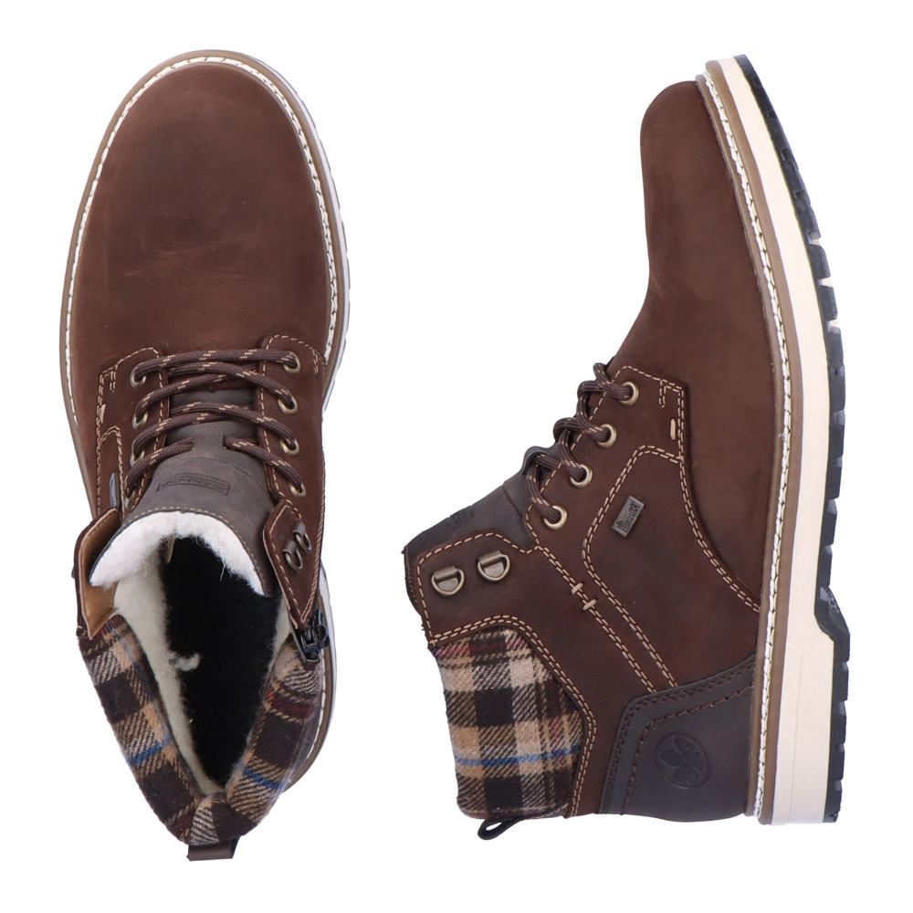 detail Pánská kotníková obuv RIEKER F3812-27 hnědá W2