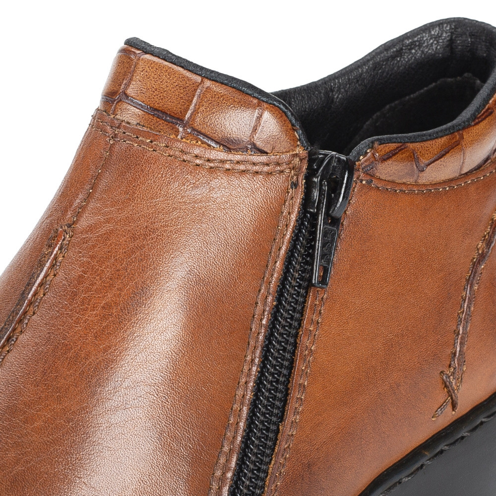 detail Dámská kotníková obuv RIEKER L3882-24 hnědá W4