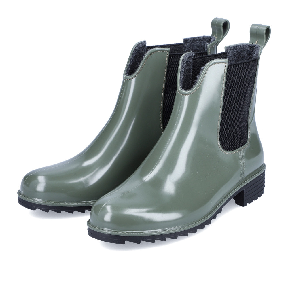 detail Dámská kotníková obuv RIEKER P8280-54 zelená W2