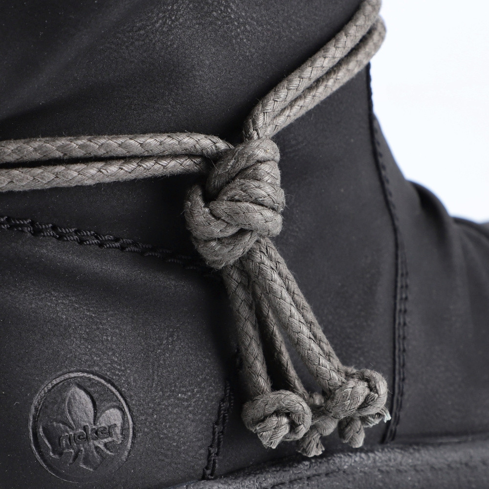 detail Dámské kozačky RIEKER X8283-00 černá W2