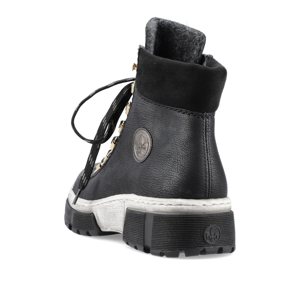 detail Dámská kotníková obuv RIEKER X8633-01 černá W2