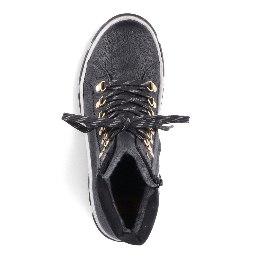 detail Dámská kotníková obuv RIEKER X8633-01 černá W2