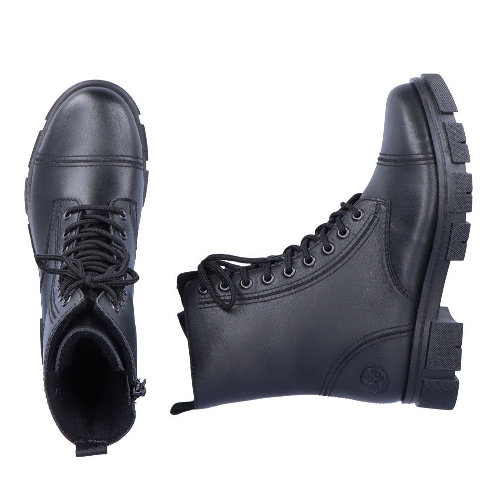 detail Dámská kotníková obuv RIEKER Y7101-00 černá W2