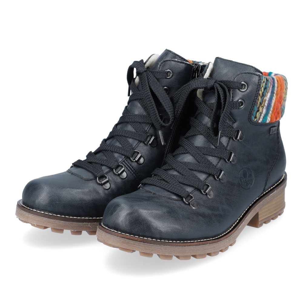 detail Dámská kotníková obuv RIEKER Z0445-14 modrá W4