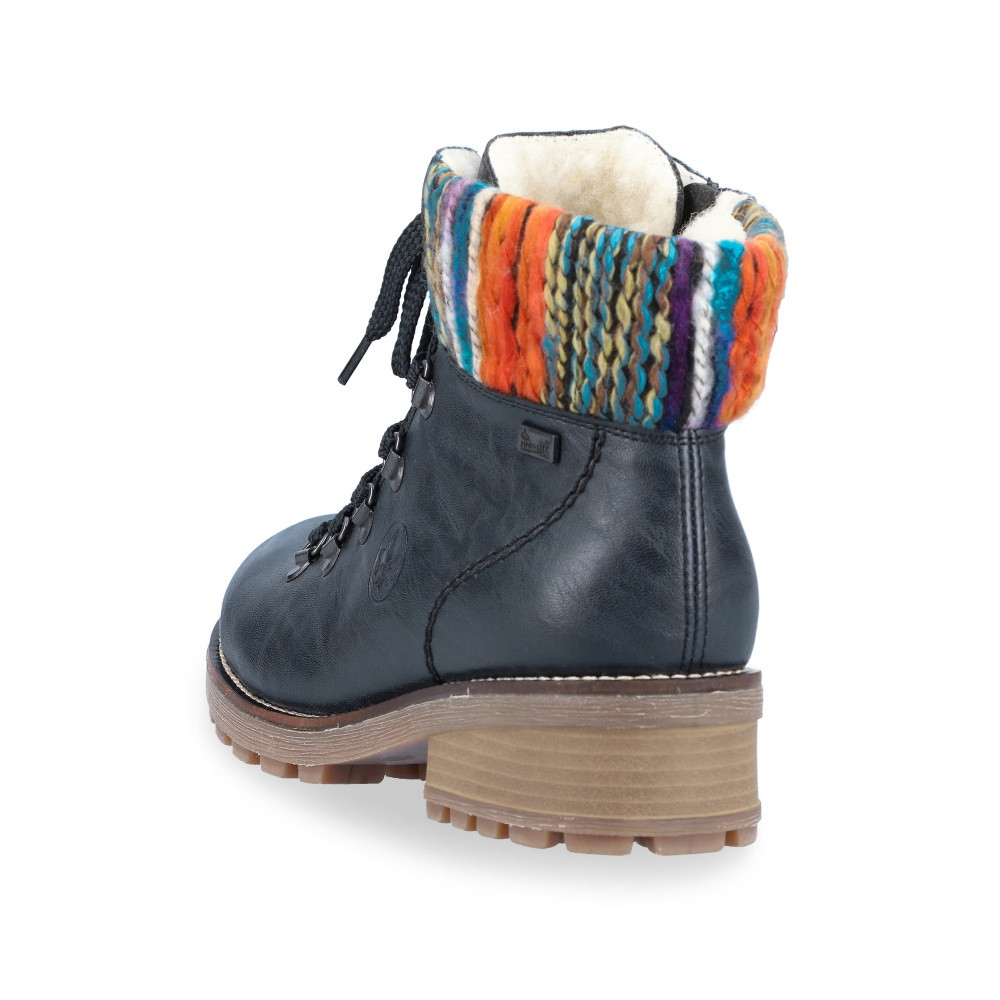 detail Dámská kotníková obuv RIEKER Z0445-14 modrá W4