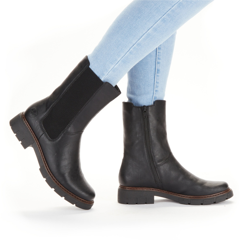 detail Dámská kotníková obuv RIEKER Z3582-00 černá W4