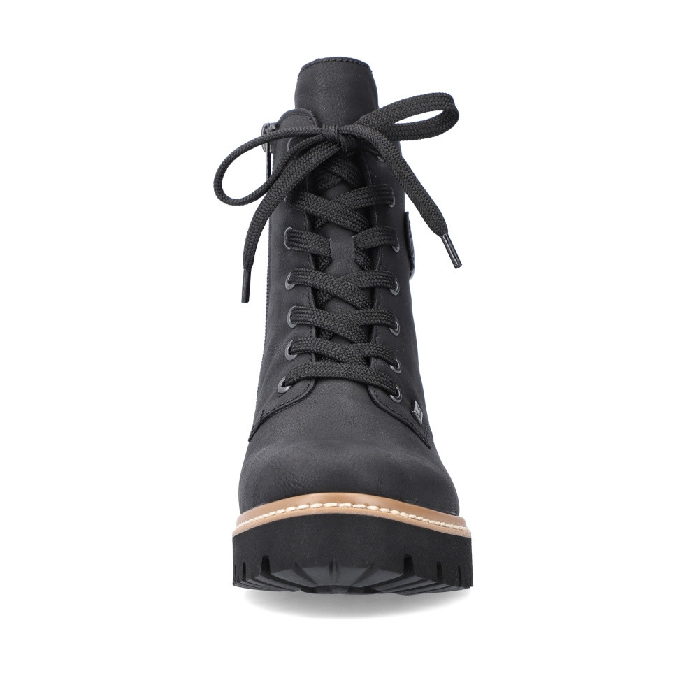 detail Dámska členková obuv RIEKER Z5723-00 čierna W4