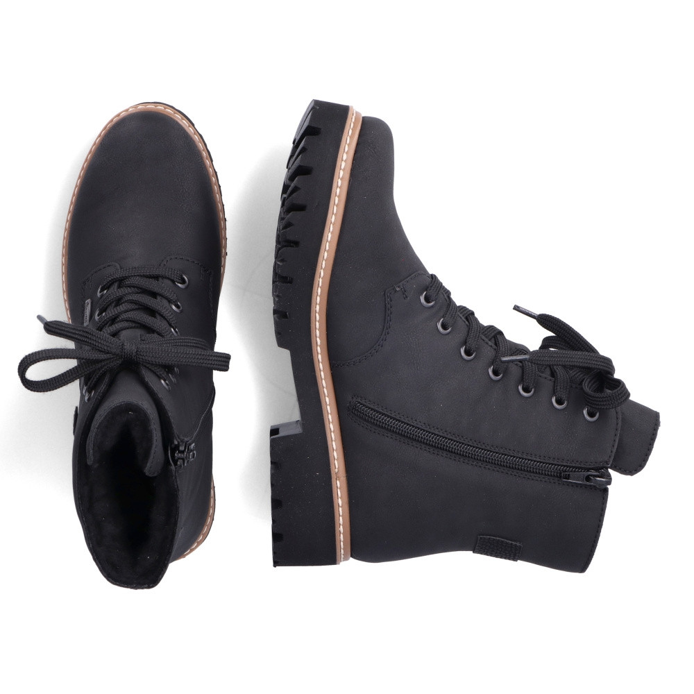 detail Dámska členková obuv RIEKER Z5723-00 čierna W4