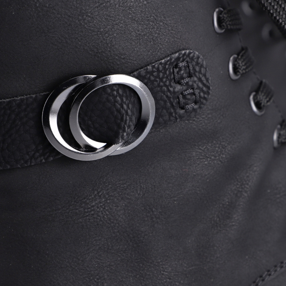 detail Dámska členková obuv RIEKER Z5723-00 čierna W4