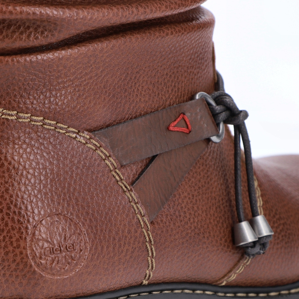 detail Dámska členková obuv RIEKER Z6884-25 hnedá W2