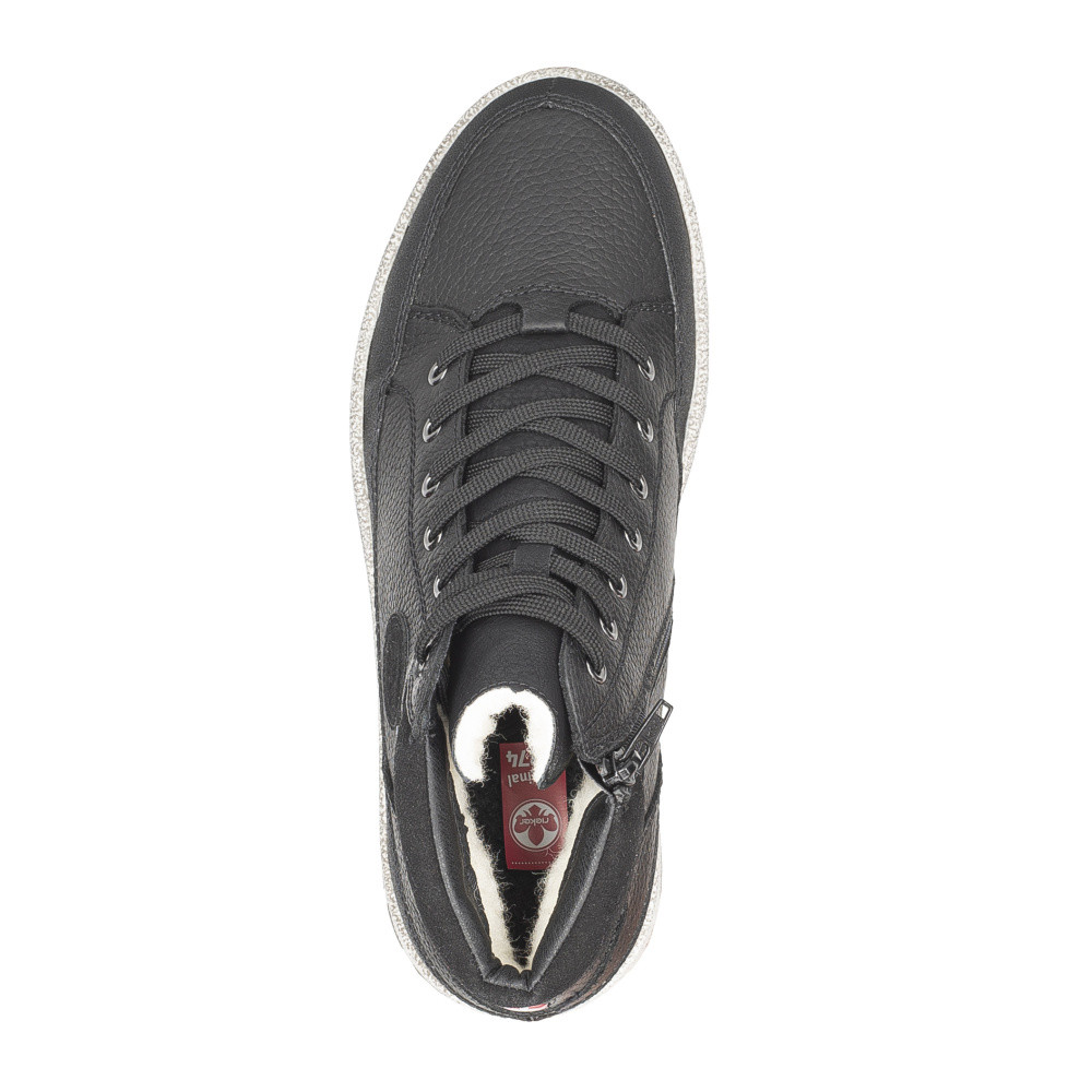 detail Pánská kotníková obuv RIEKER 30730-00 černá W4