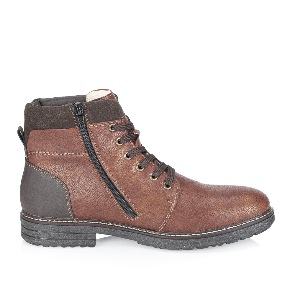 detail Pánská kotníková obuv RIEKER 33140-25 hnědá W4