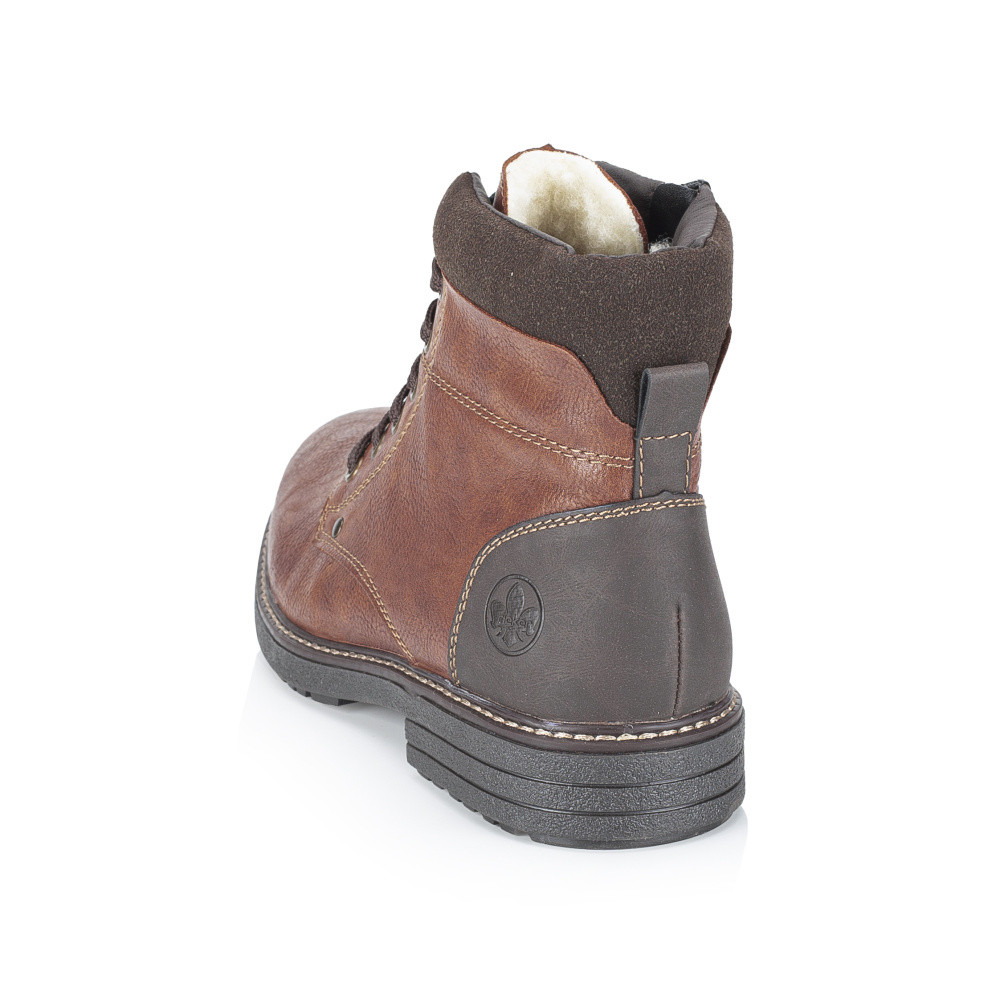 detail Pánská kotníková obuv RIEKER 33140-25 hnědá W4