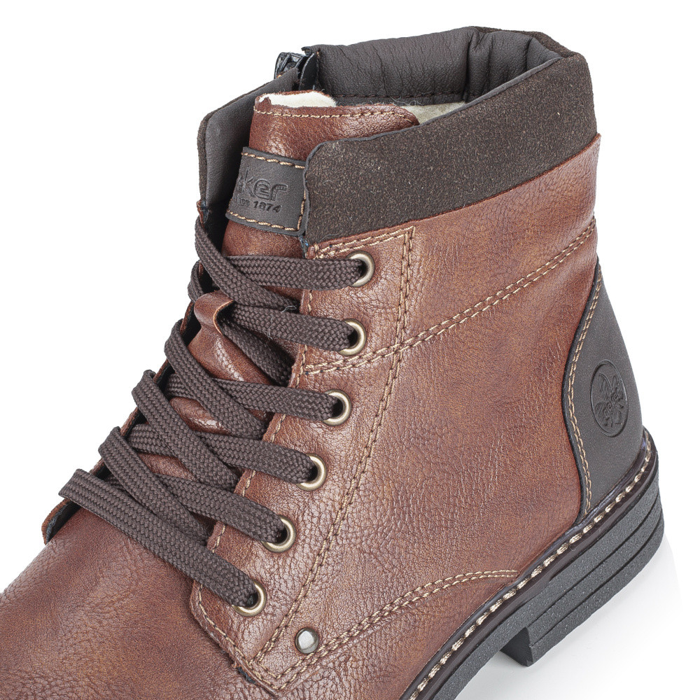 detail Pánská kotníková obuv RIEKER 33140-25 hnědá W4