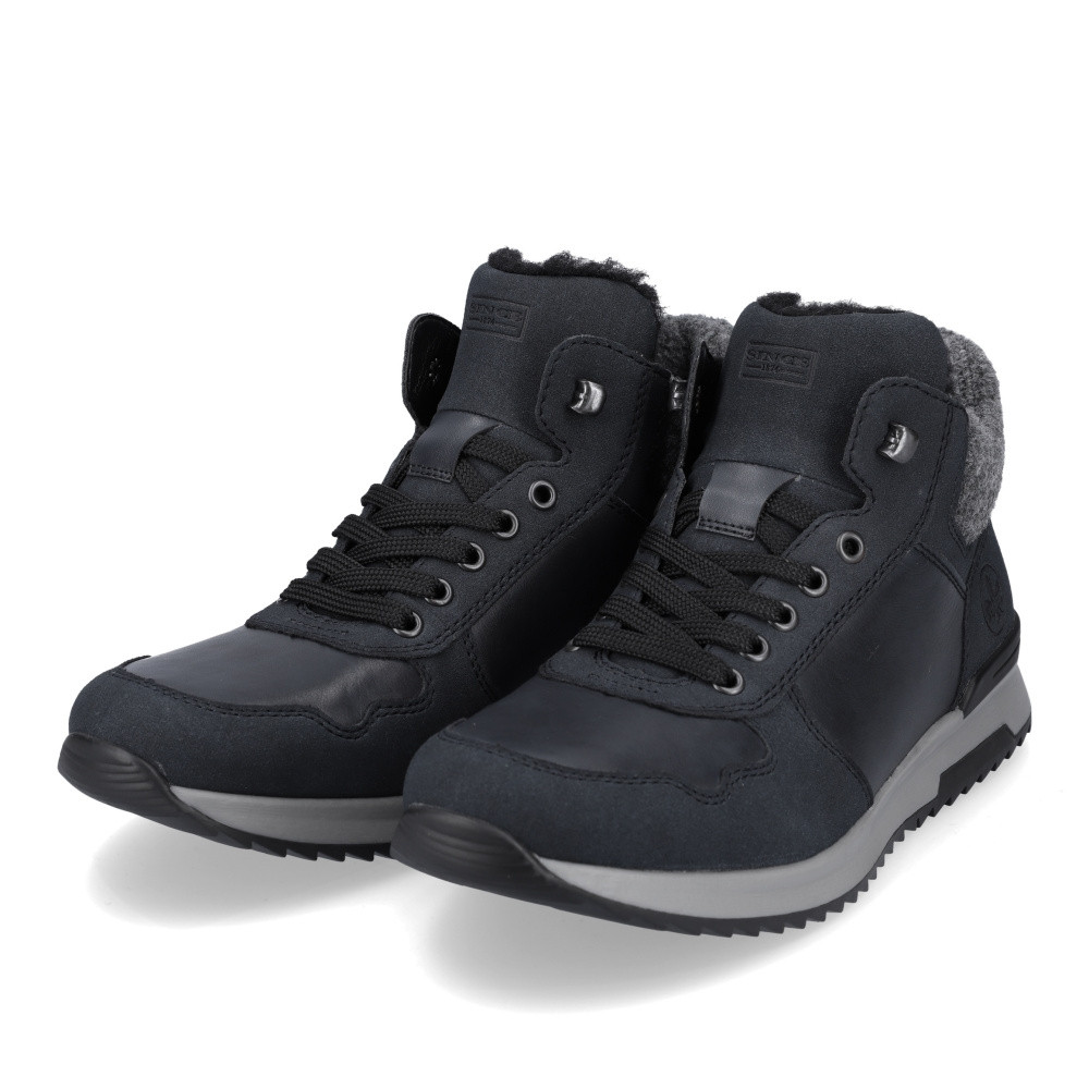 detail Pánská kotníková obuv RIEKER 36140-14 modrá W2