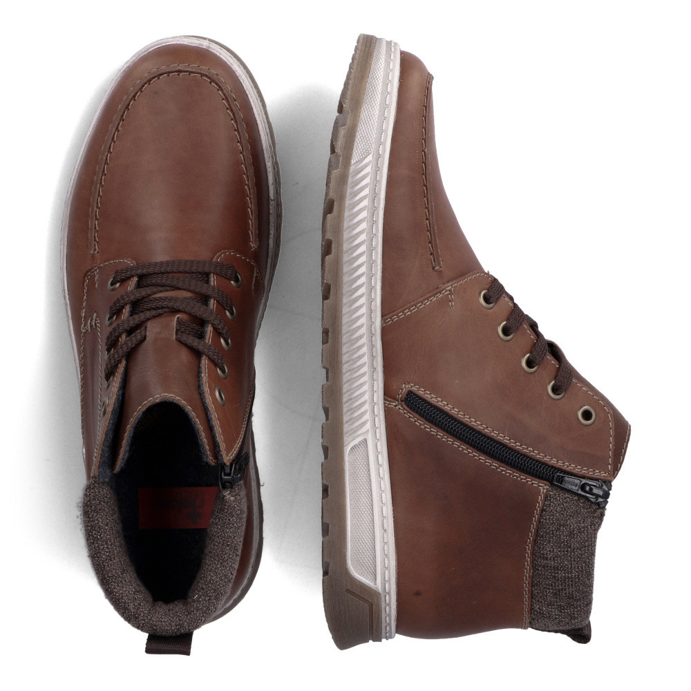 detail Pánská kotníková obuv RIEKER 37022-24 hnědá W4