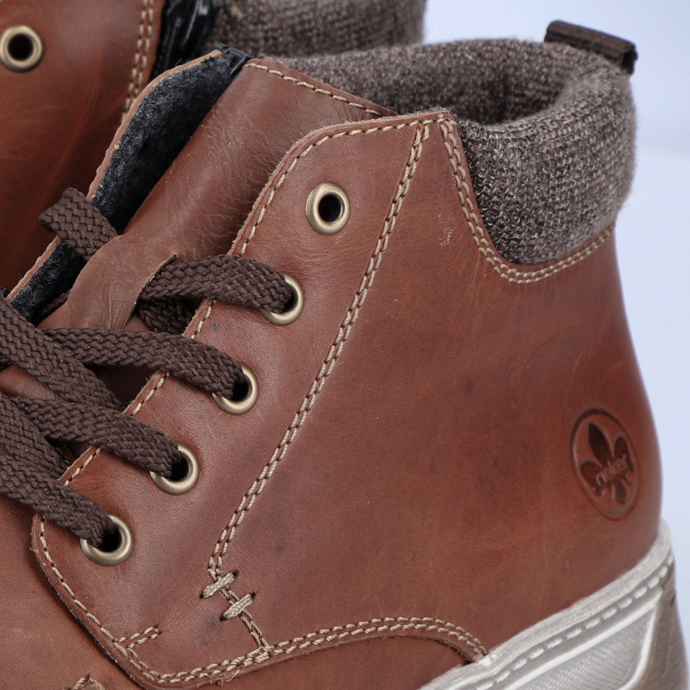 detail Pánská kotníková obuv RIEKER 37022-24 hnědá W4