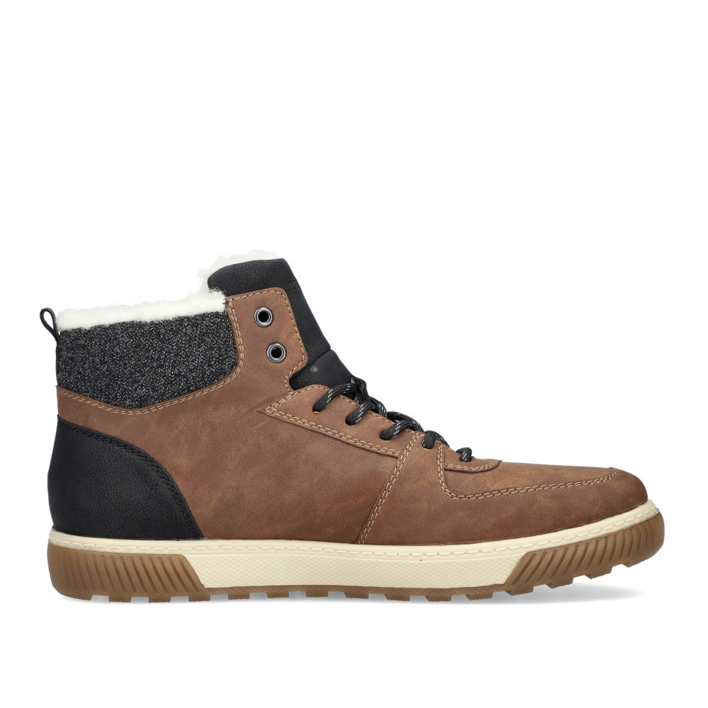 detail Pánska členková obuv RIEKER 38932-24 hnedá W4