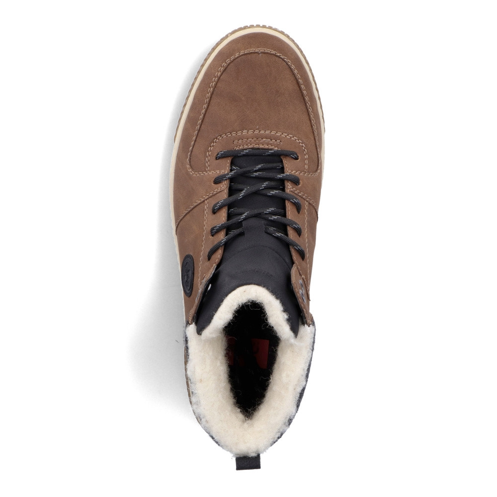 detail Pánska členková obuv RIEKER 38932-24 hnedá W4