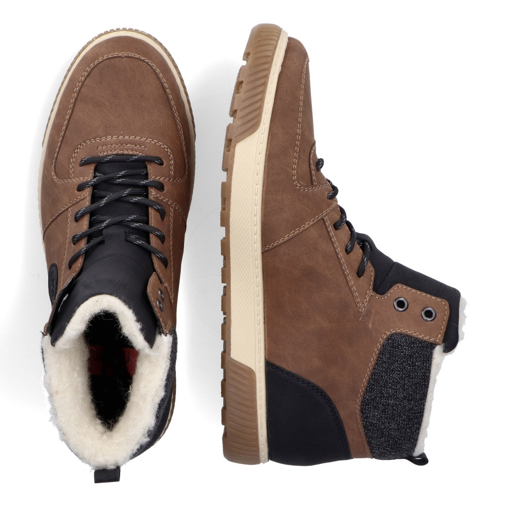 detail Pánska členková obuv RIEKER 38932-24 hnedá W4