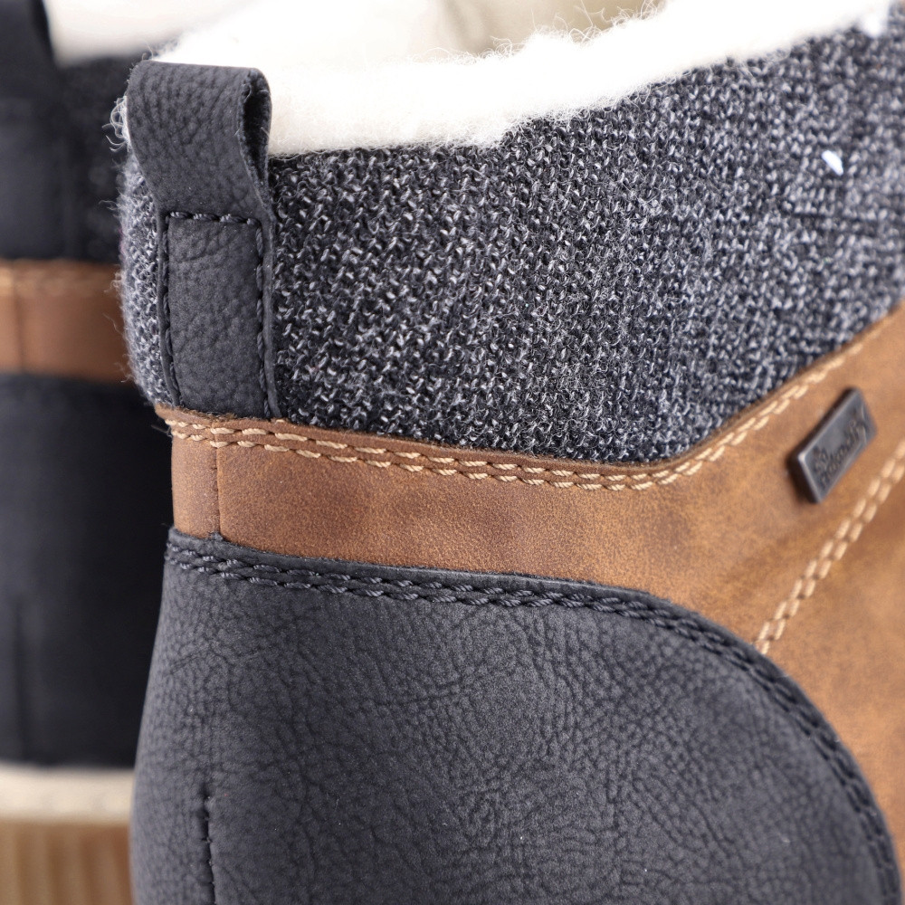 detail Pánska členková obuv RIEKER 38932-24 hnedá W4