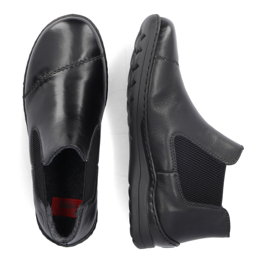 detail Dámská kotníková obuv RIEKER 48990-00 černá W2