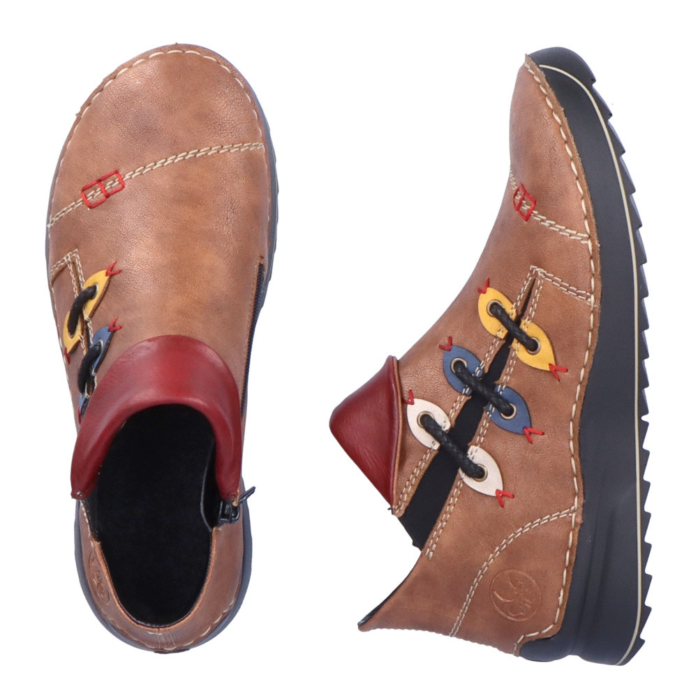 detail Dámská obuv RIEKER RIE-10302972-W2 hnědá