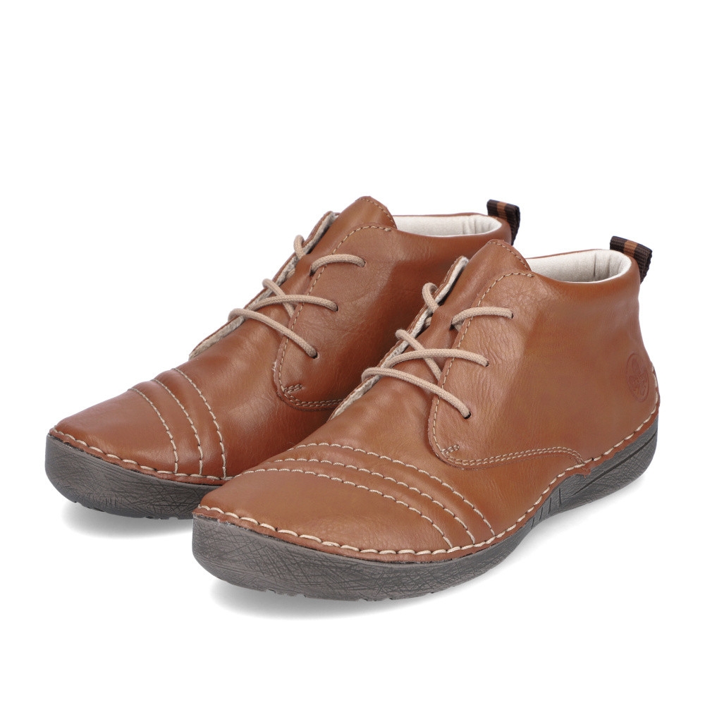 detail Dámská kotníková obuv RIEKER 52532-24 hnědá W5