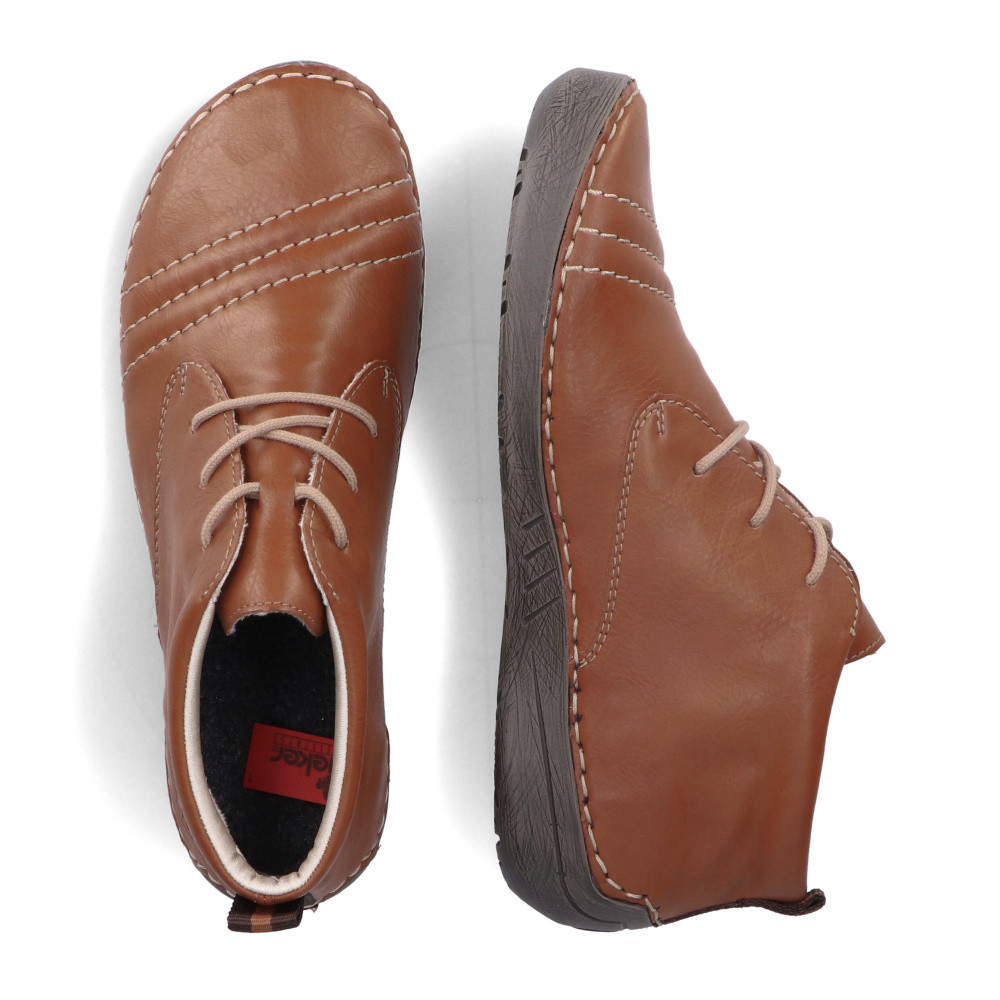 detail Dámská kotníková obuv RIEKER 52532-24 hnědá W5