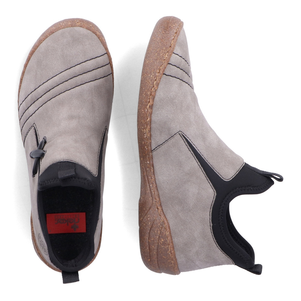 detail Dámská kotníková obuv RIEKER 54591-40 šedá W2