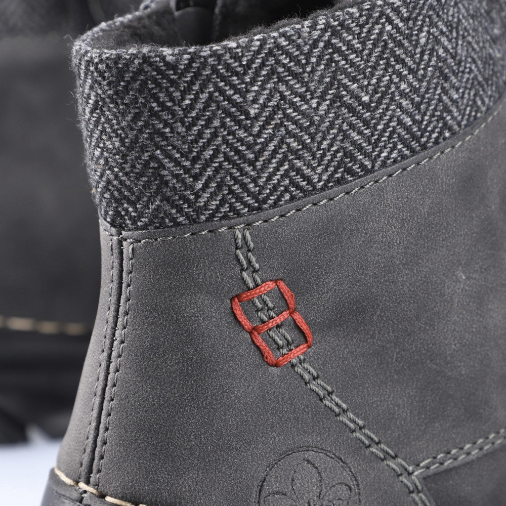 detail Dámská kotníková obuv RIEKER 55031-45 šedá W4