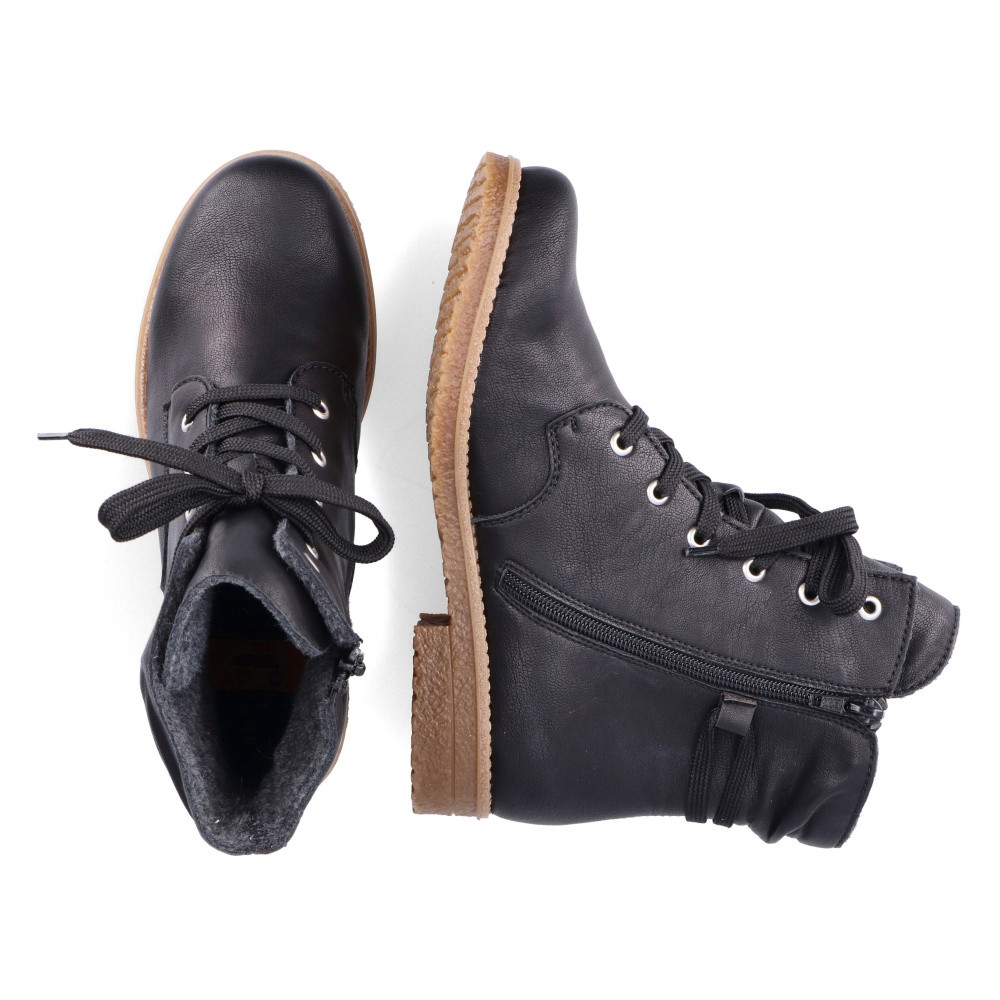 detail Dámská kotníková obuv RIEKER 73514-00 černá W4