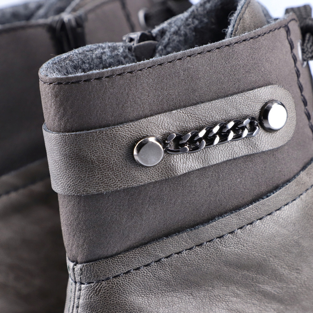 detail Dámská kotníková obuv RIEKER 74644-45 šedá W2