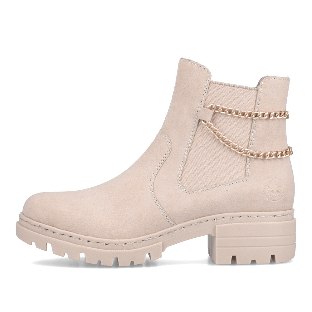 detail Dámska členková obuv RIEKER 76862-62 béžová W2