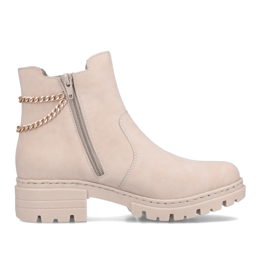 detail Dámska členková obuv RIEKER 76862-62 béžová W2