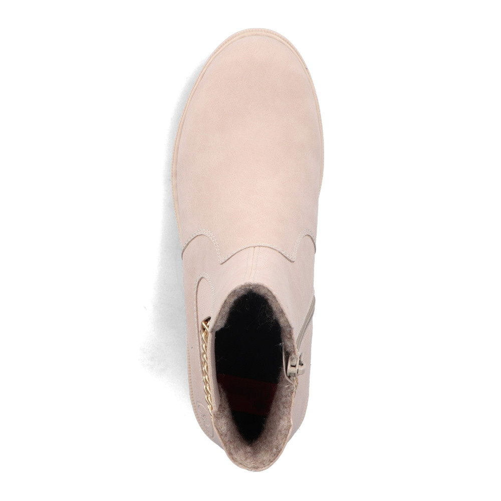 detail Dámska členková obuv RIEKER 76862-62 béžová W2