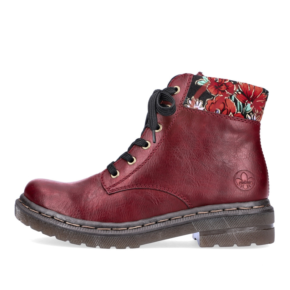 detail Dámská kotníková obuv RIEKER 78212-35 červená W2