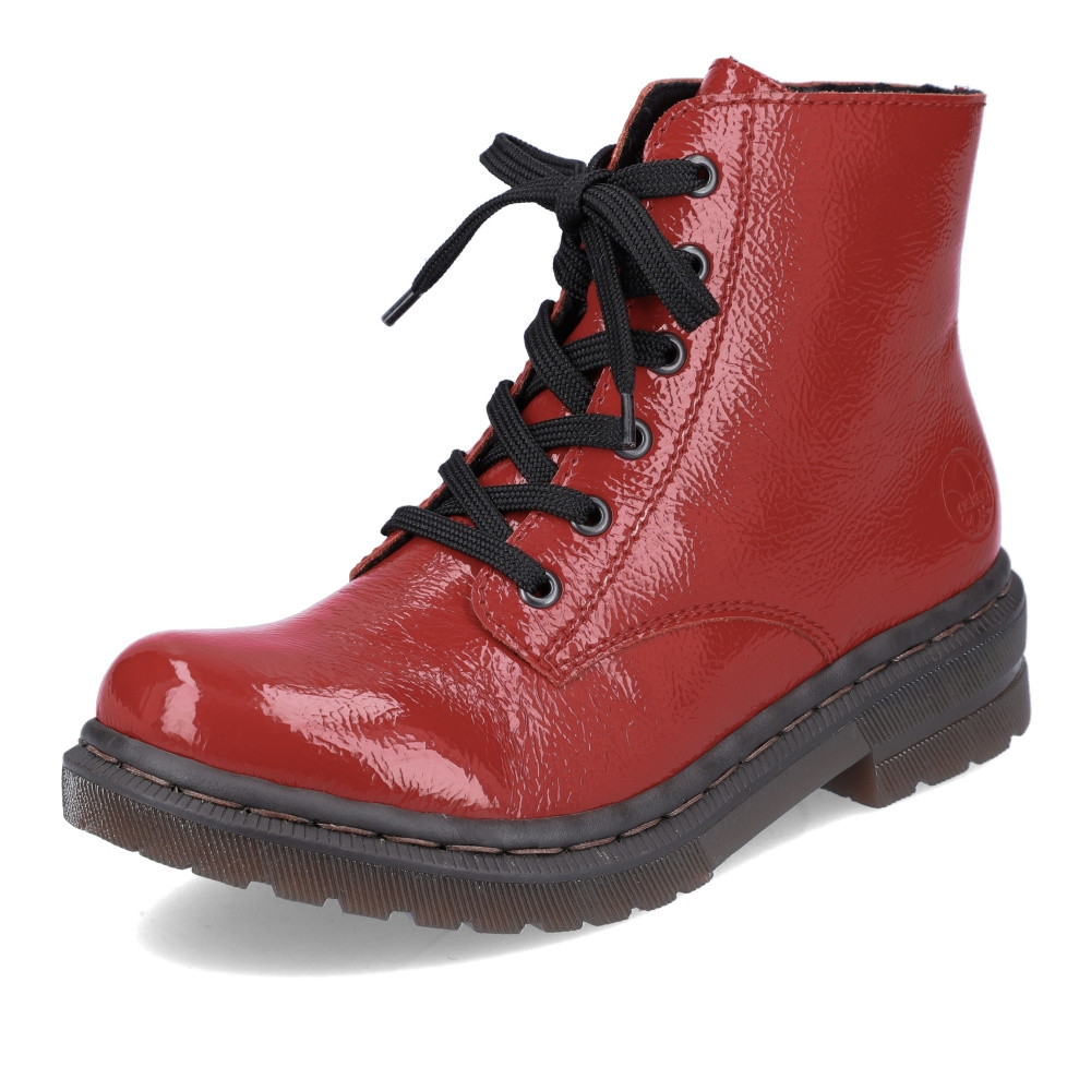 detail Dámska členková obuv RIEKER 78240-33 červená W2